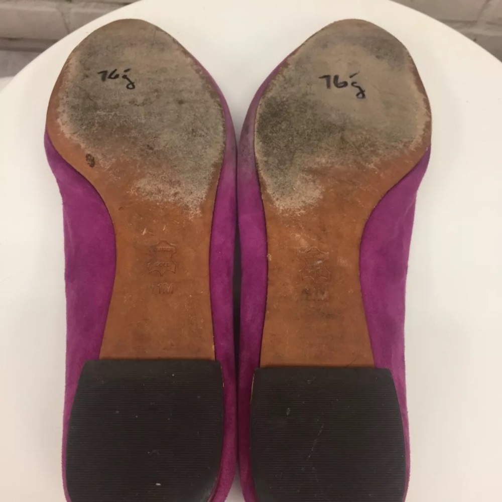Tory Burch purple gold ballet suede slip on 11 - Picture 8 of 8